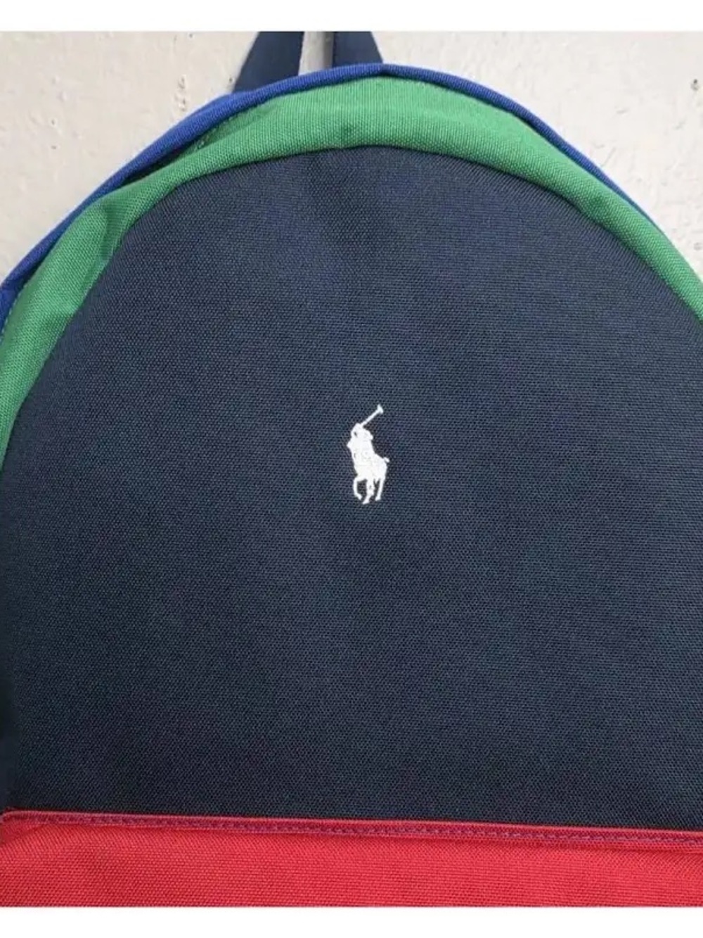 Polo Ralph Lauren Colorblock Multi-Color Backpack Bag Navy/Multicolor - Picture 5 of 8